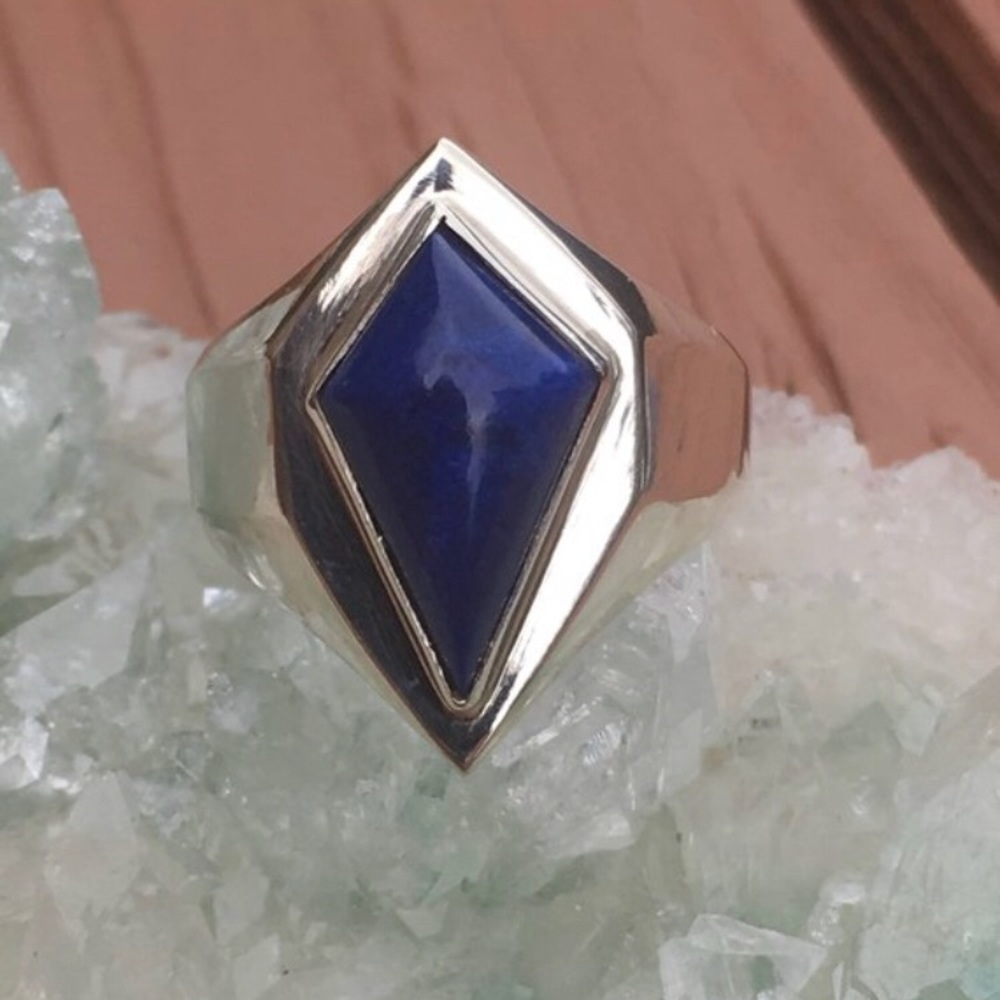 ❤️Unique Lapis Lazuli Handmade Silver Ring…